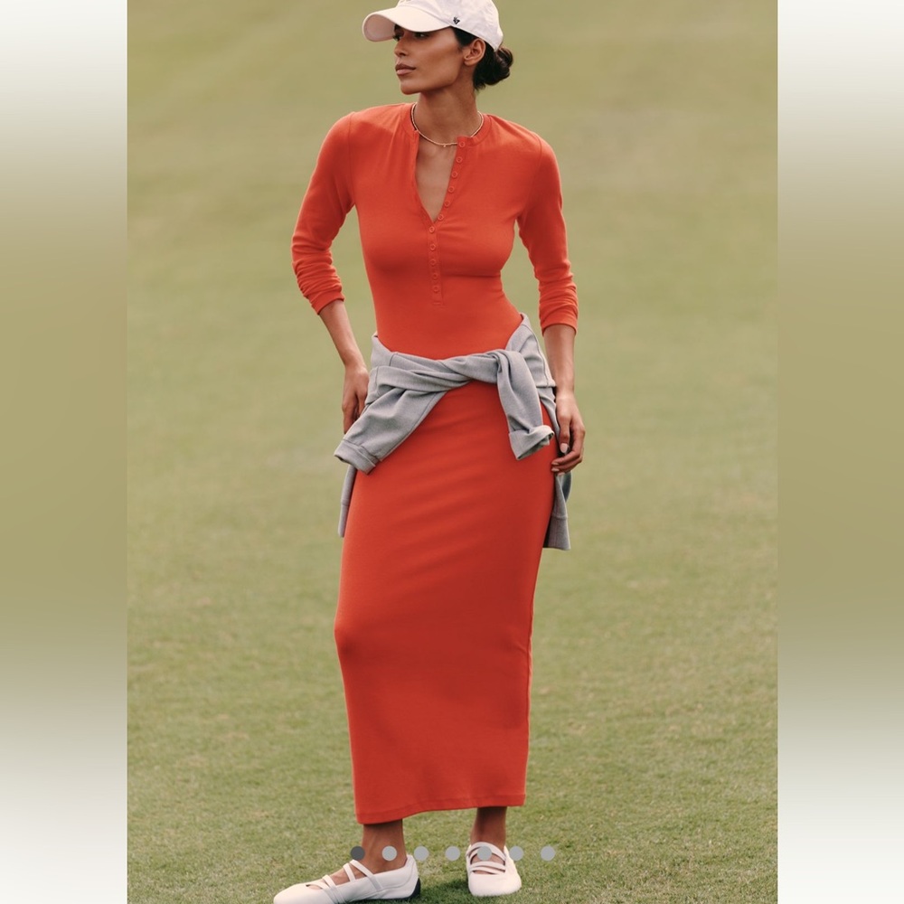 Maeve Orange Maxi Skirt